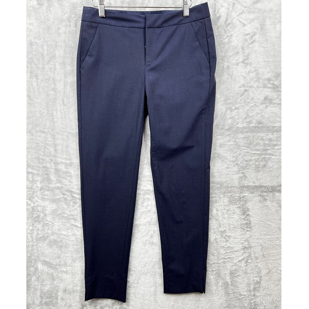 Everlane Wool Blend Navy Blue Mid Rise Trouser Womens‎ Pants Size 2